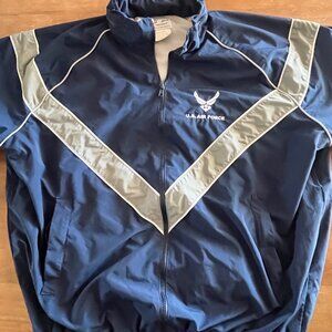 U.S. Air Force SkilCraft Men’s Large/Long‎ PTU Full Zip Jacket Blue Reflective